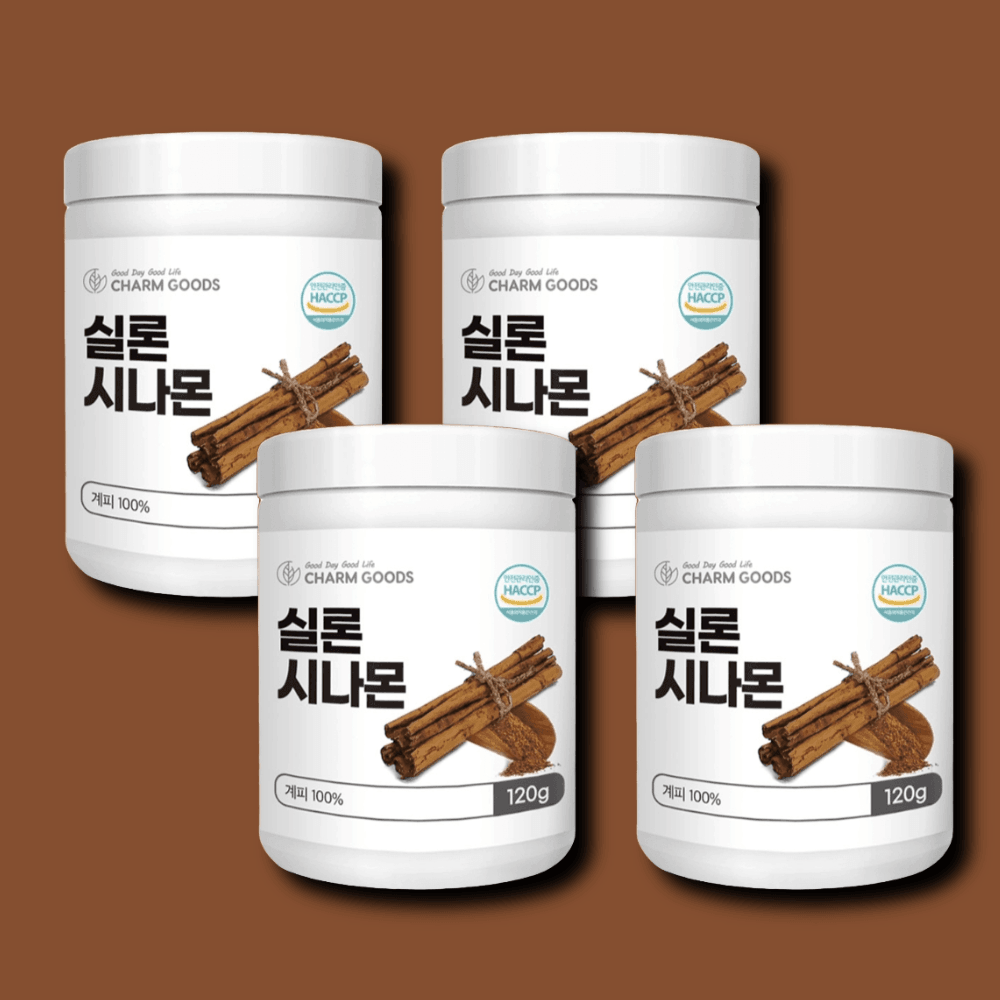 실론시나몬 실론 계피 가루 분말 120g 4개 부드러운 향미 단맛 파우더