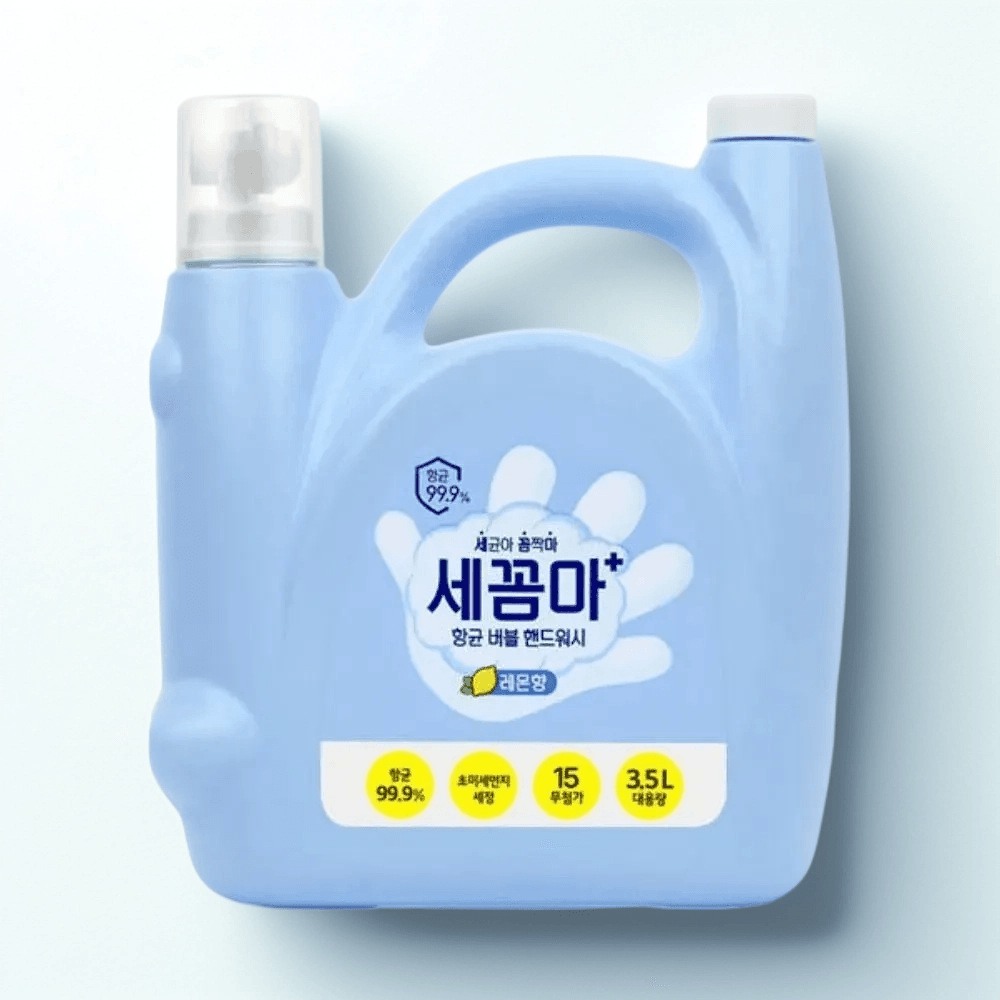 만물상DC 협력사 온더바디 <b>세꼼마</b> 손세정제 핸드워시 <b>3.5</b>L 레몬향 향균 향기