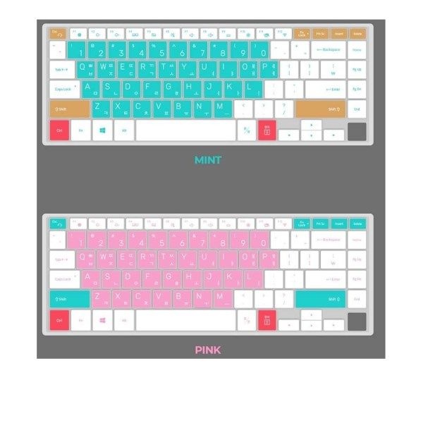 텐바이텐 삼성  NT901X5T 타공 노트북 마카롱 문자키스킨