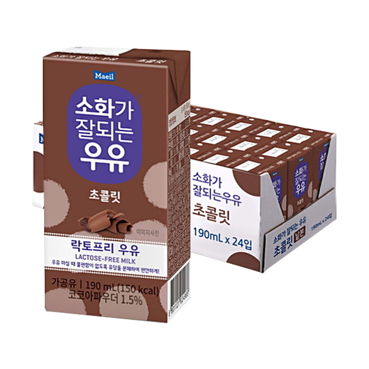 [롯데백화점] 매일 소화가잘되는우유 초콜릿 190ml 24팩