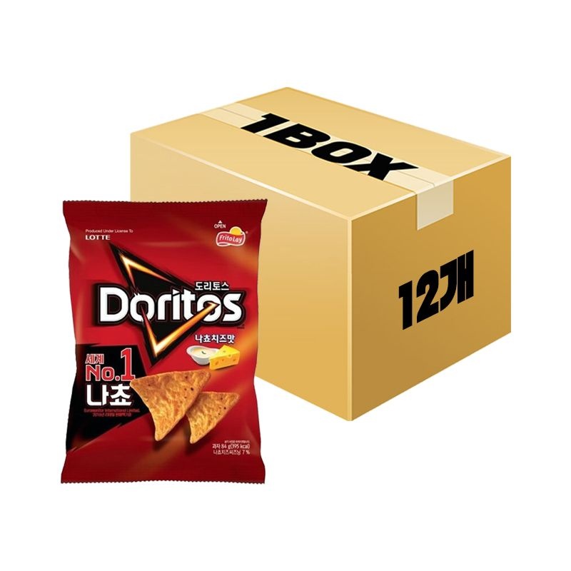 [오늘출발] 롯데제과 도리토스 나쵸치즈맛 84g x 12개 x 1박스