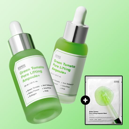 [롯데온]성분에디터 그린토마토 포어 리프팅 앰플 30ml+마스크팩 1매 (13,900원/무료)
