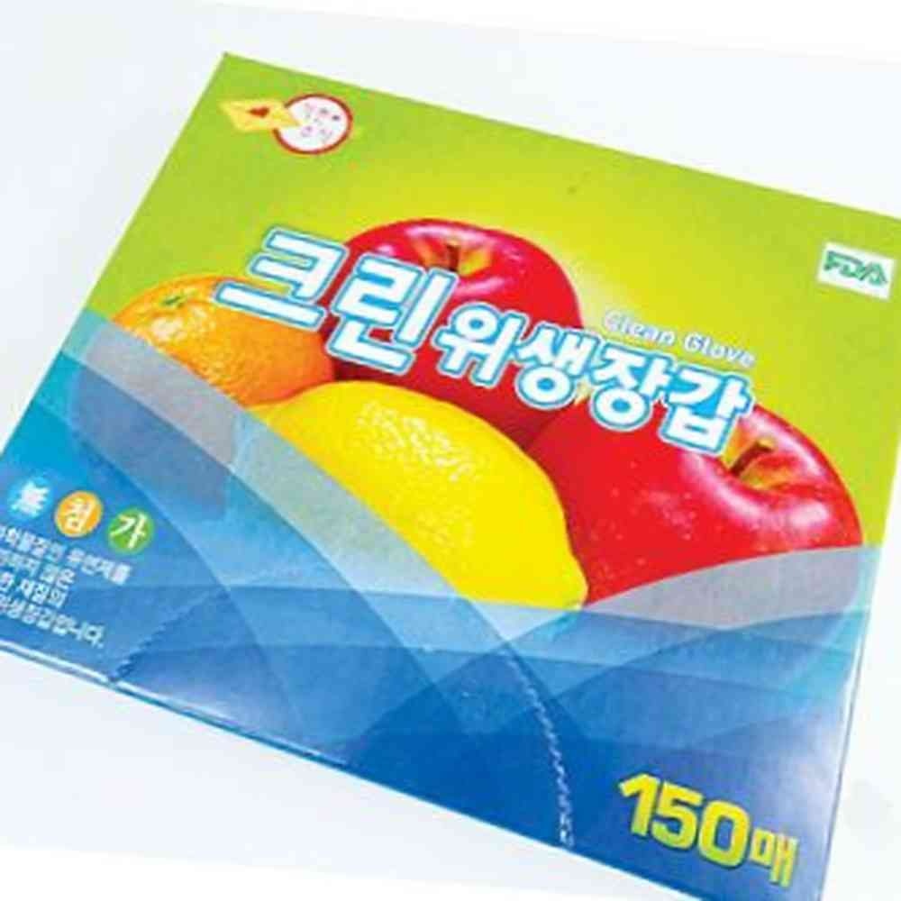 [오늘출발] 이안 기쁜소식 크린위생장갑 150매 1회용장갑 업소용비닐장갑 요리장갑