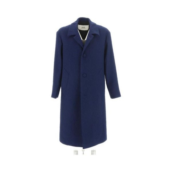 AMI [아미] 코트 HCO003WV0001491 NAUTIC BLUE DOM