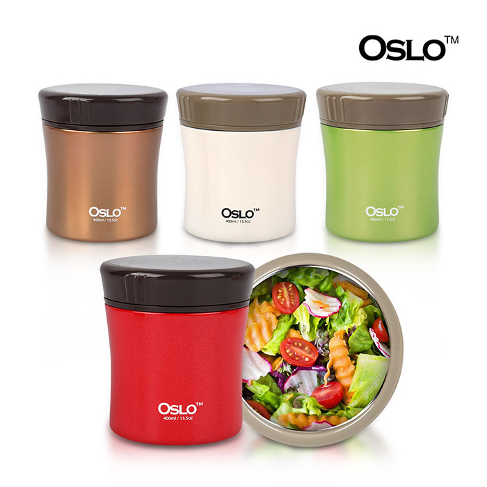 [오늘출발] 오슬로 보온보냉 푸드자 400ml/보온 이유식통 죽통