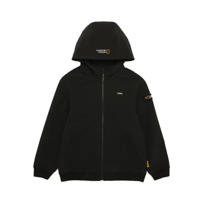 K244UJP310 아르켈론 더블웜 기모 우븐 후드집업 CARBONBLACK