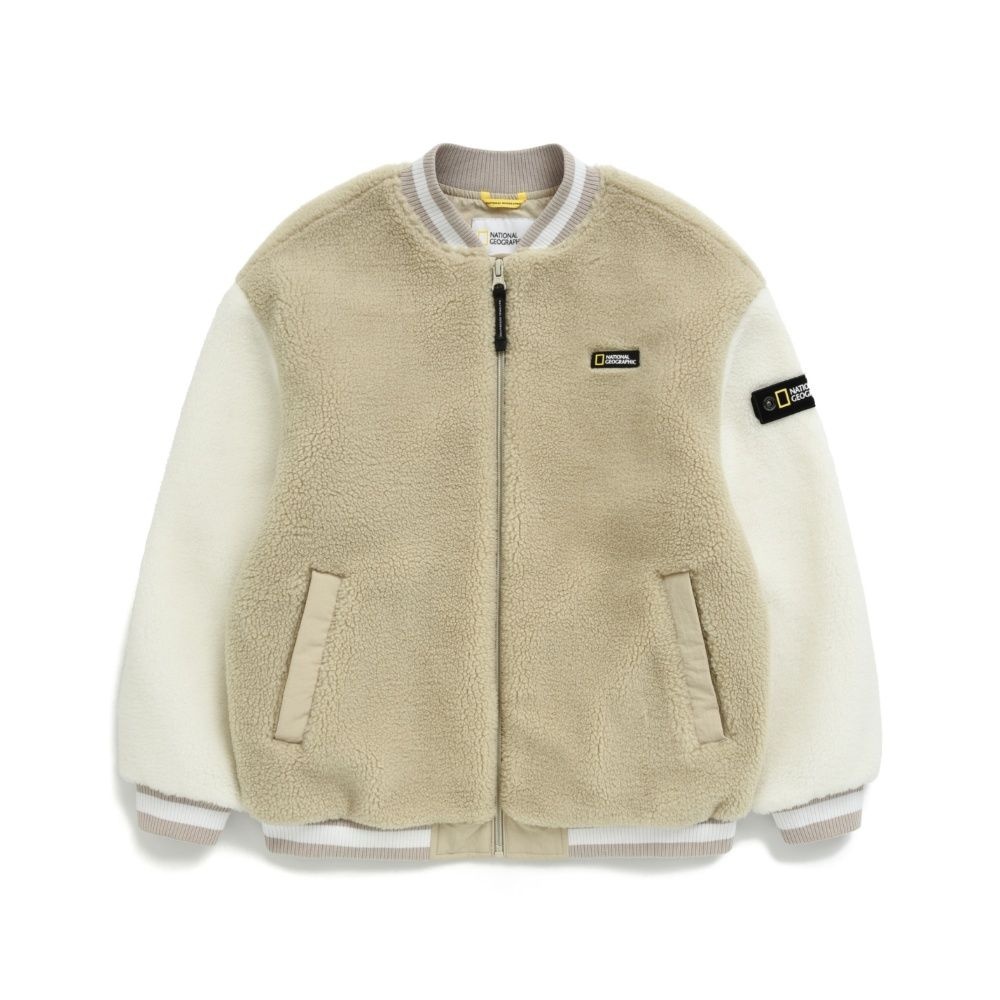 내셔널지오그래픽 키즈 K234UFJ940 스태디엄 플리스 자켓 LBEIGE
