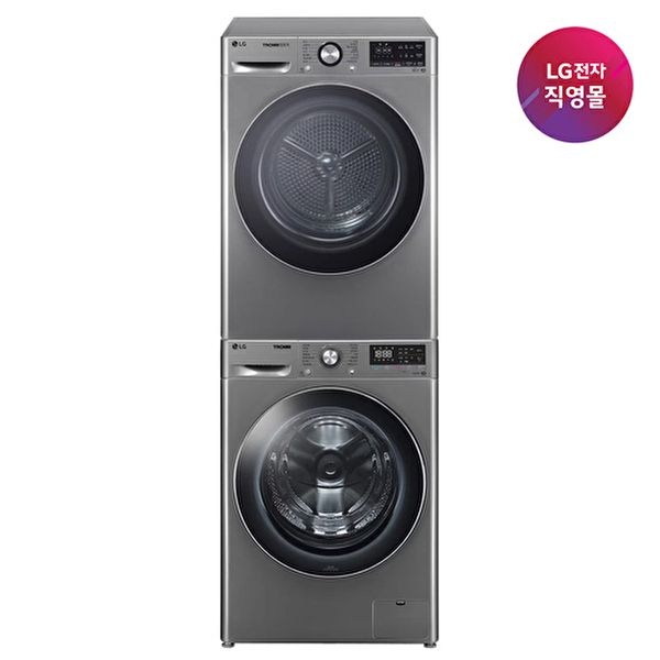 LG전자 [LG전자][LG전자 직영] 트롬세탁기 12kg F12VVAR + 건조기 10kg RH10VTA (F12VVAR10VB)