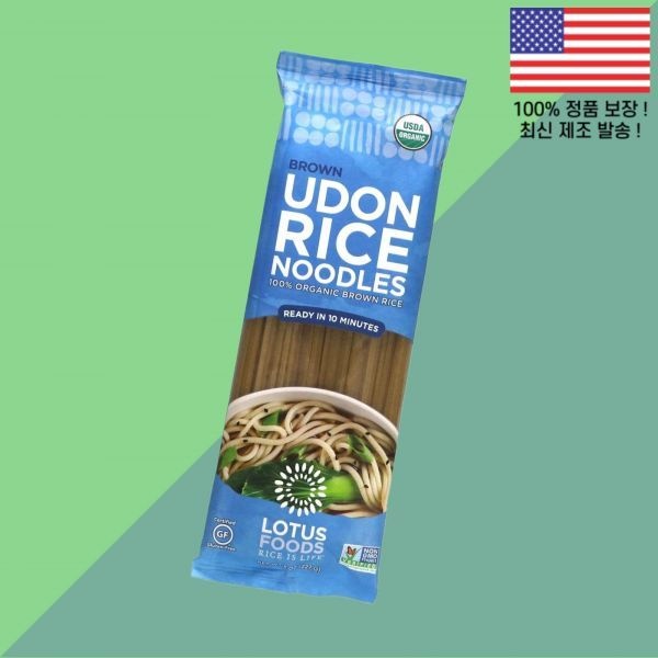 Lotus Foods [해외] 로터스 푸드 갈색 우동 라이스국수 8온스 227g Lotus Foods Brown Udon Rice Noodles 8oz