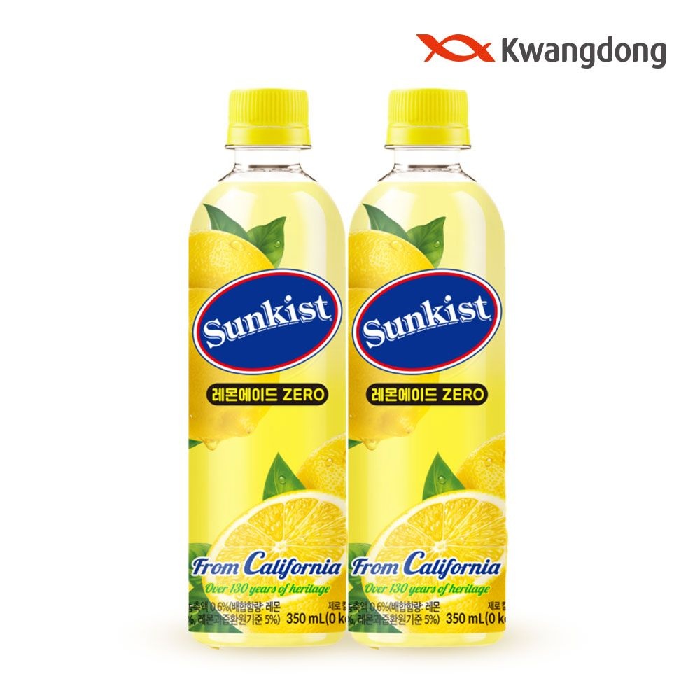 [광동][광동직영] 썬키스트 레몬에이드 제로 350ml 20입 (소비기한26.08.25이후)  : 롯데ON