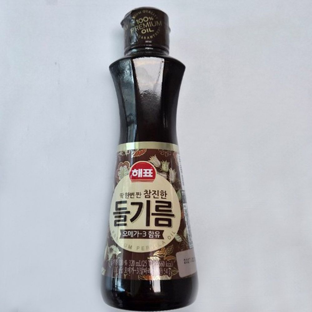 해표 참진한 들기름 320ml