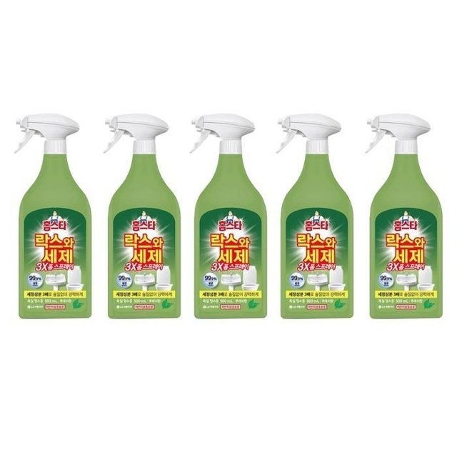 홈스타 락스와세제스프레이 후레쉬 500ML 5개