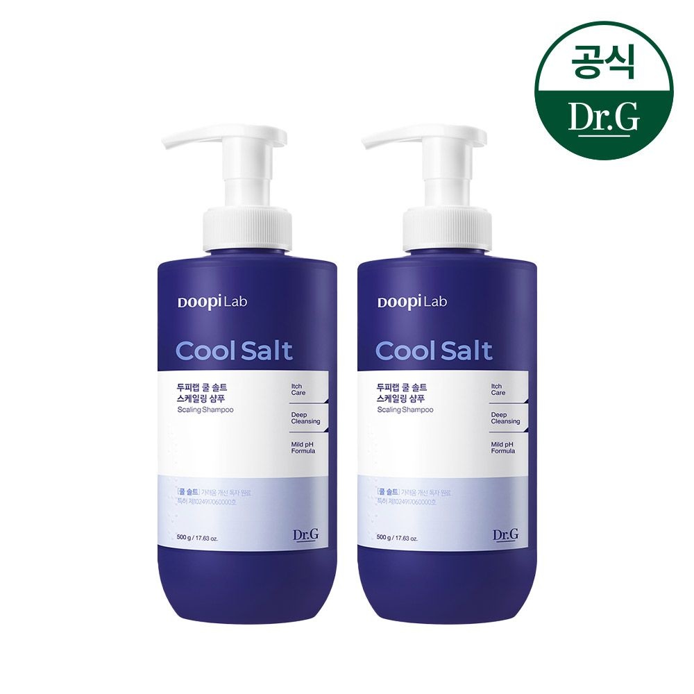 [오늘출발] 닥터지 [정상가52000원][1+1] 두피랩 쿨 솔트 스케일링 샴푸 500ml