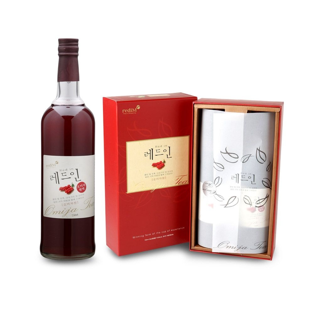 100% 문경 오미자로 만든 오미자청 750ml2개 선물세트