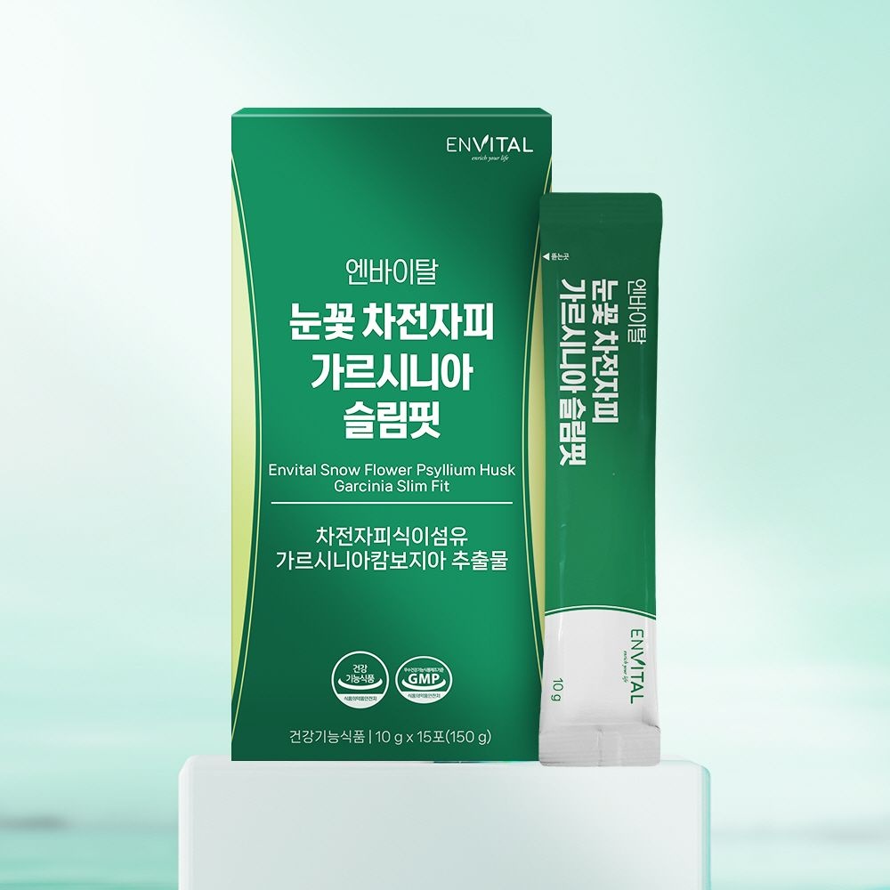 [롯데백화점] 엔바이탈 [엔바이탈] 눈꽃 차전자피 가르시니아 슬림핏 10g X 15포 * 1박스