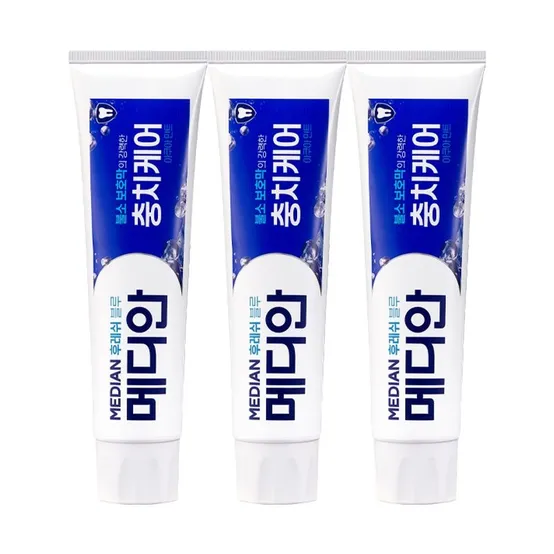 메디안 후레쉬 블루 치약 120g x3개