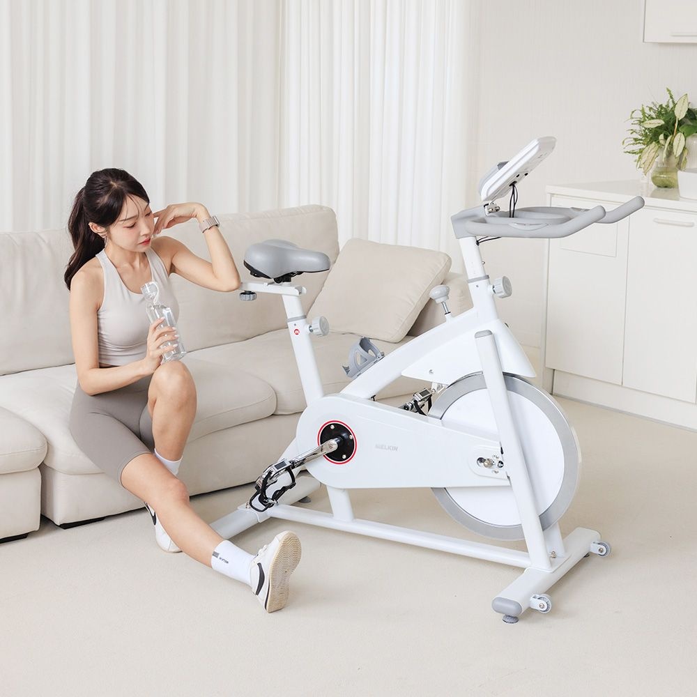 멜킨 스마트 스핀바이크 15kg 가정용 실내자전거 스피닝 즈위프트 게임 사이클 운동기구