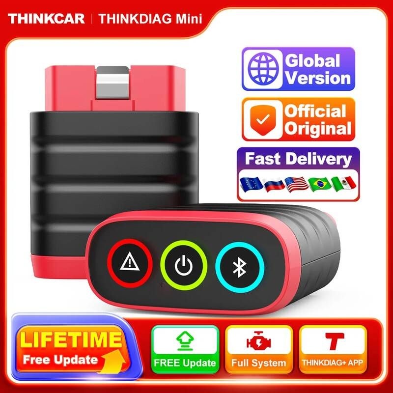 [해외] 런치진단기 THINKCAR THINKDIAG 미니 Obd2 스캐너 자동 Obd 2 기능 진단 차량용 리더 PK ELM327