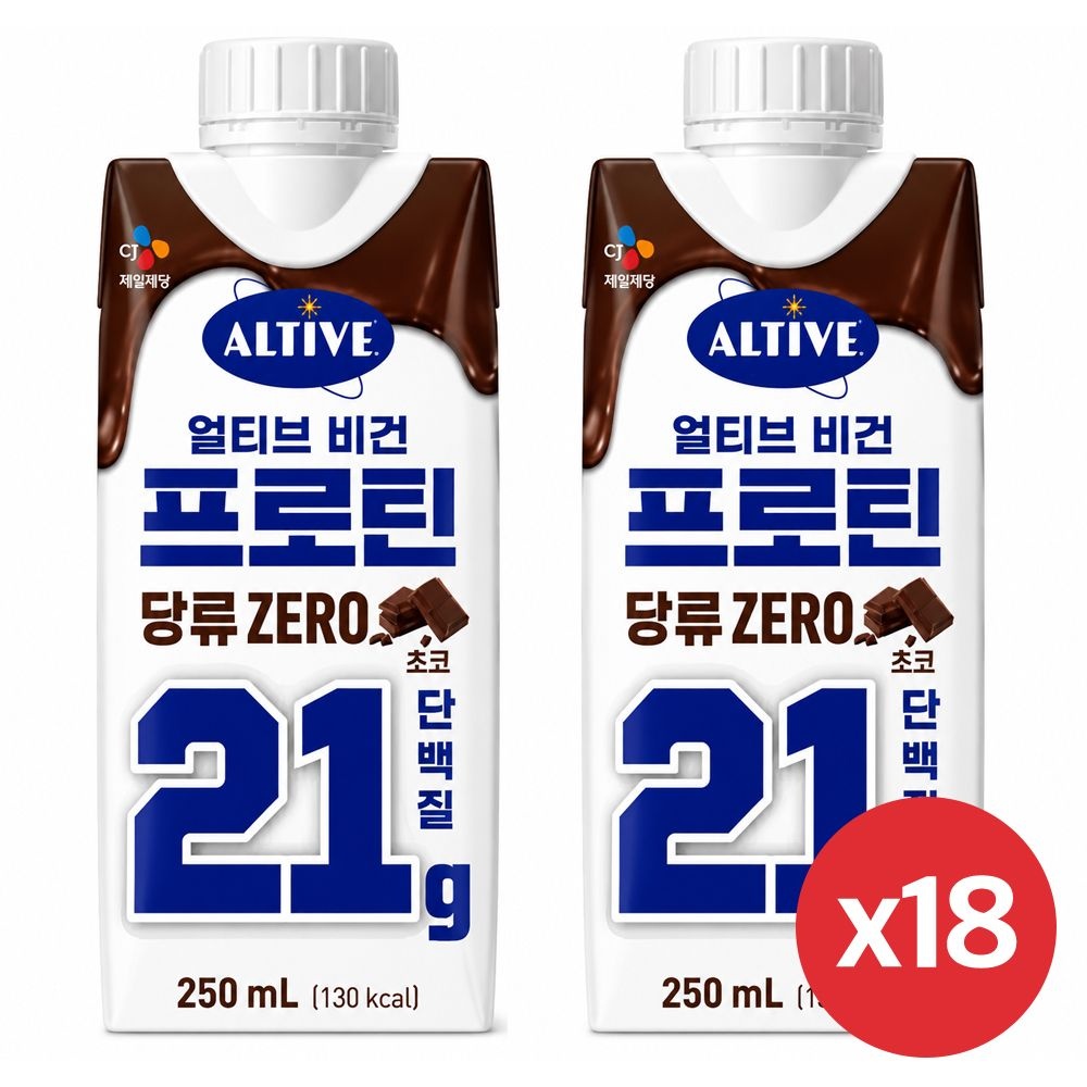 얼티브 비건프로틴 초코 250ml 18개