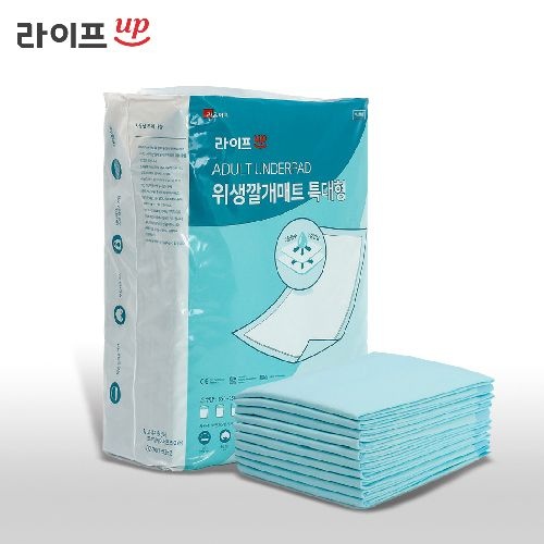 라이프업 성인용기저귀 위생깔개매트 특대형(고정테이프) 1박스 60매