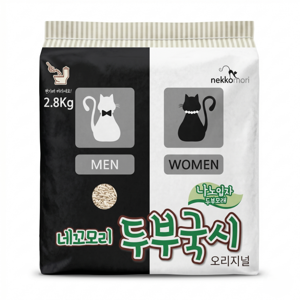 네꼬모리 두부국시 나노입자 오리지널향 2.8kg x6개