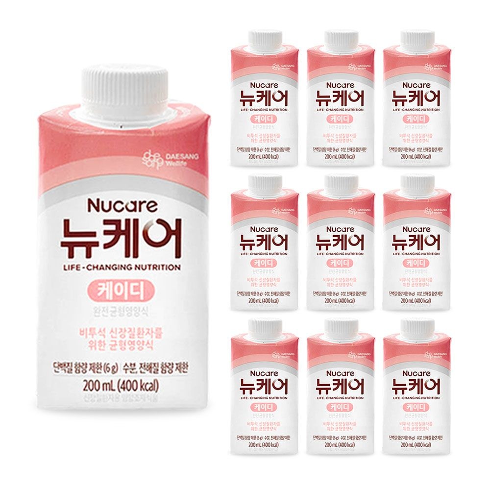 [오늘출발] 대상웰라이프 뉴케어 케이디 200ml 10캔 비투석 저단백 균형영양식 G