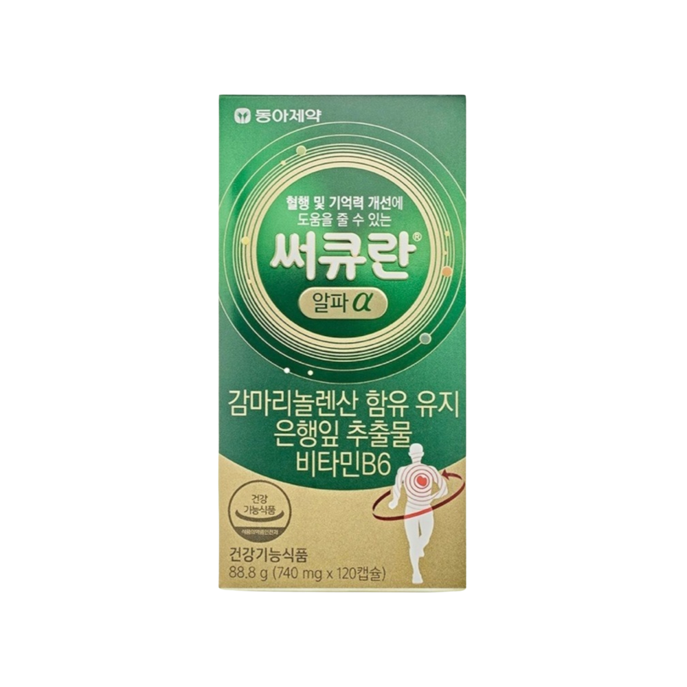 [동아제약] 서큐란 알파 740mg x 120캡슐