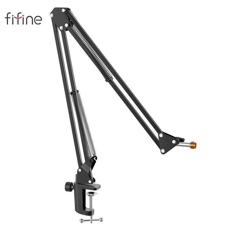 FIFINE [해외] 마이크받침대 거치대 스탠드 FIFINE 마이크 서스펜션 붐 가위 암 K688 K669 K670 K658 K678 K690Ampligame A6V A8