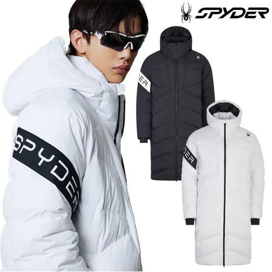 [정상가:459,000원]남녀공용 슬리브 로고 롱 다운 자켓 SPIWCNDJ211U