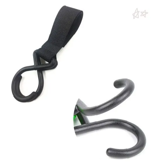 외출 보조 고리 가방 짐 거치 고정 클립 간편 장착 탈착 편의 용품 아기 외출