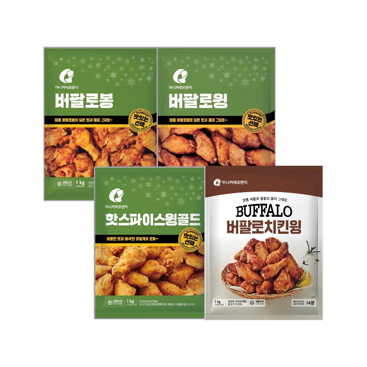 마니커에프앤지 마니커 버팔로윙 버팔로봉 버팔로치킨윙 핫스파이스윙골드 1kg