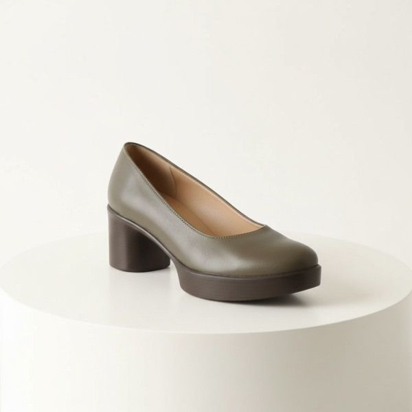 GISSE SHOES GISSE 지세 신발 천연가죽 국내수제화 다나 통굽 펌프스 GIS-43208 714773