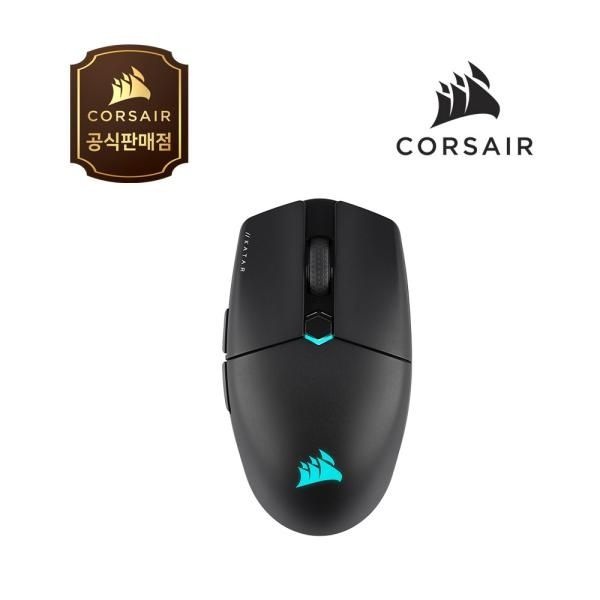 CORSAIR 유.무선.블루투스 게이밍 광마우스, KATAR Elite Wireless 카타르 엘리트 와이어리스 블랙 USB