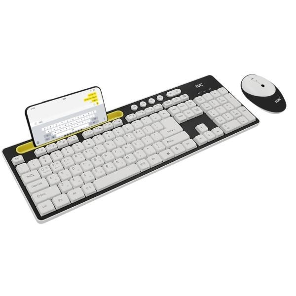 TGIC COMPUTER 무선,블루투스 데스크탑 세트, TGC-FLEX1 블랙