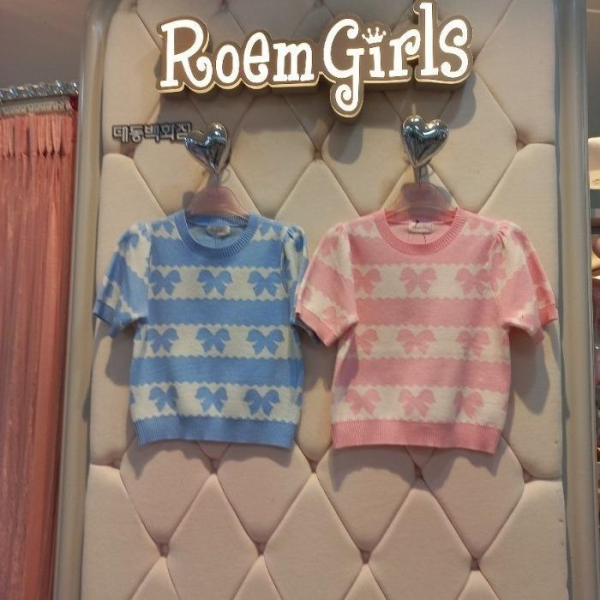 로엠걸즈 로엠걸즈 DP01 리본 반소매 풀오버 RGKA2414P 12164294 972716