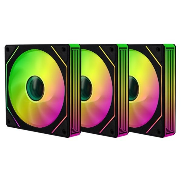 몬스타기어 몬스타 가츠 XF120 리버스 시스템쿨러 120mm 3PACK 블랙 ( 100개한정 )