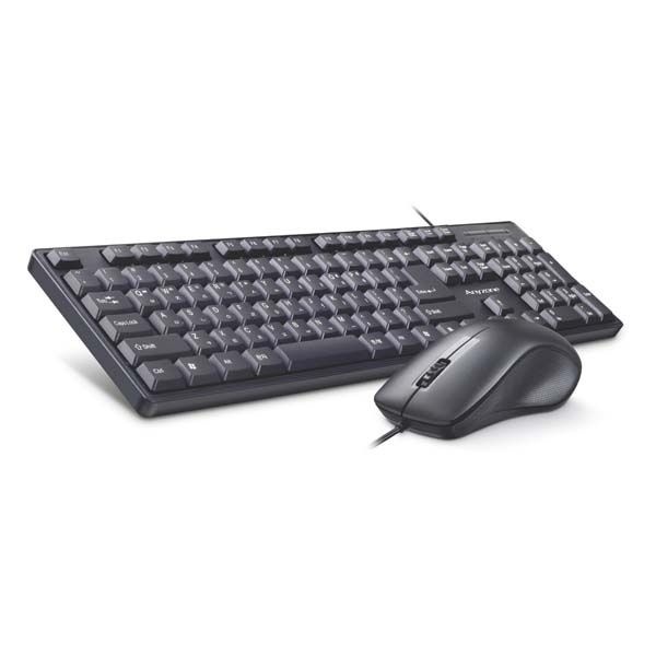 Anyzone 유선 데스크탑 세트, K-5300C 블랙 키스킨포함 키보드USB 마우스USB