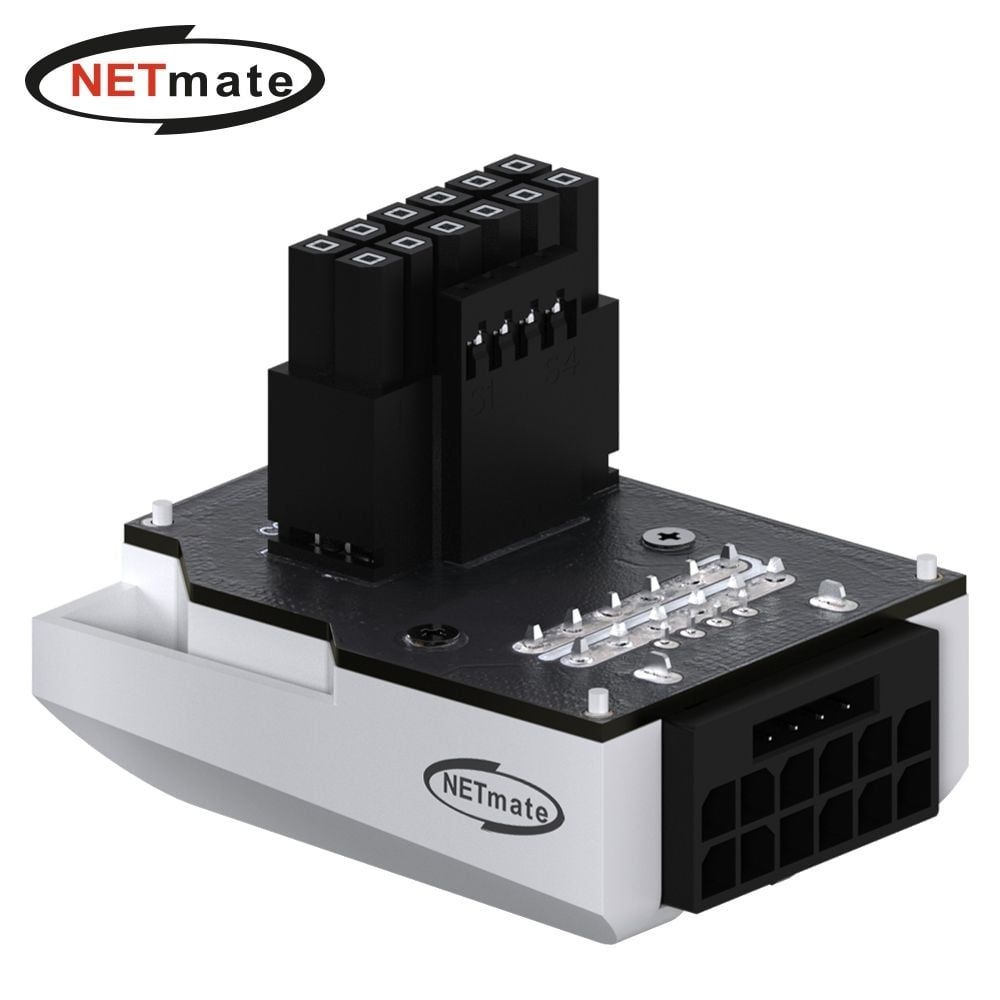 450W 12VHPWR 변환 어댑터 (화이트 STD 90도)