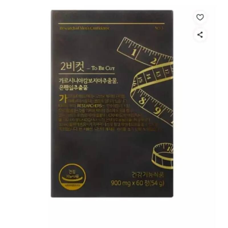 건강 투비컷 가르시니아 혈행 은행잎추출물, 60정, 1개