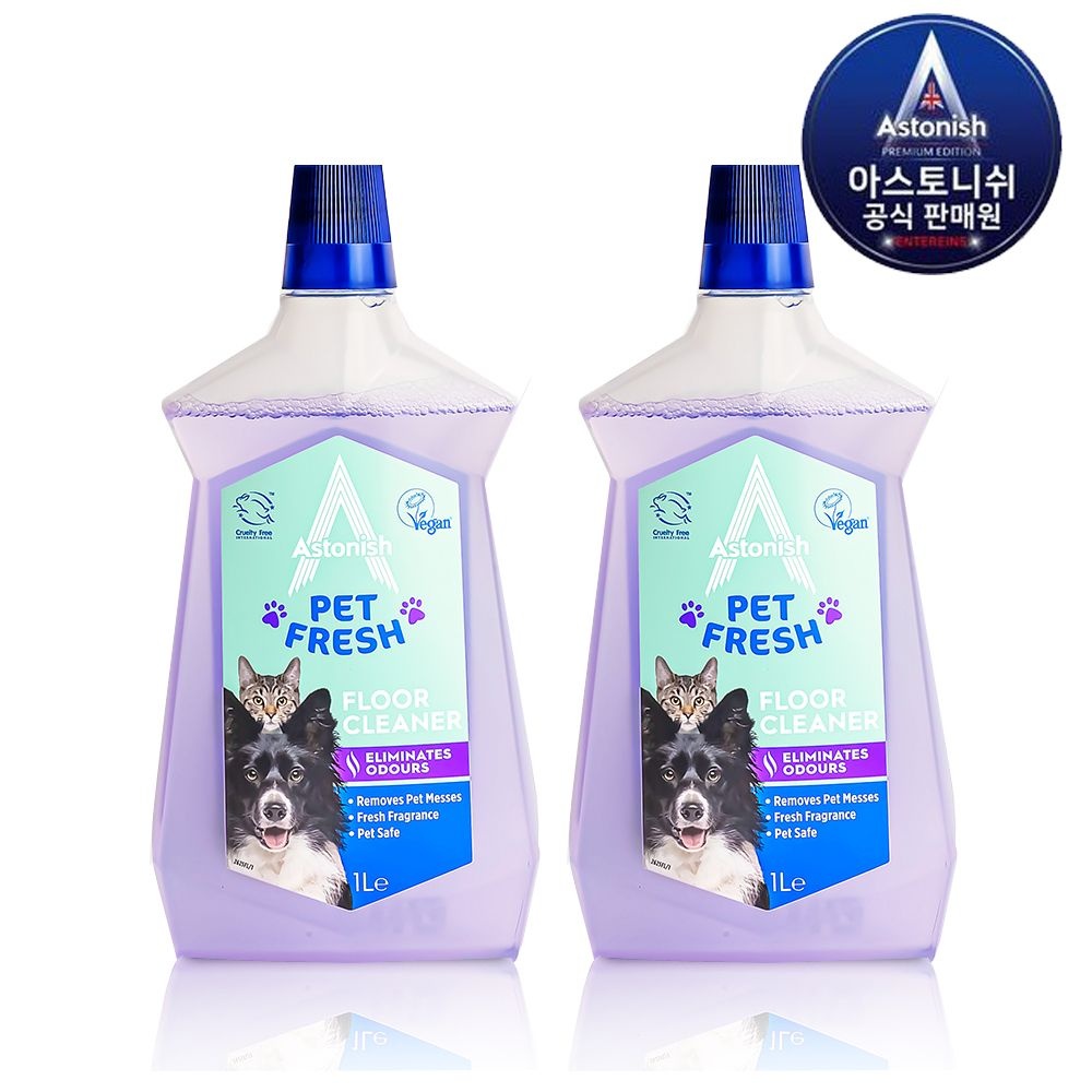 [오늘출발] 아스토니쉬 고농축 바닥클리너 펫프레시 1L 2개