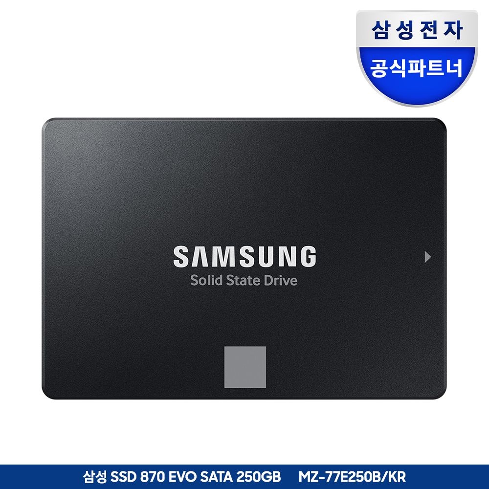 삼성전자 삼성 SSD 870 EVO 250GB MZ-77E250B/KR 공식인증 (정품)