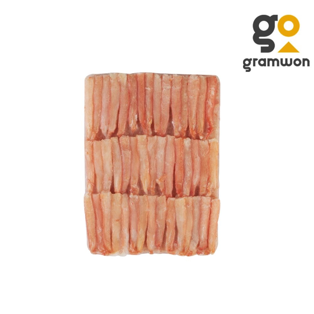 붉은 대게 다리살 홍게살 3단 1kg (실중량 700g)냉동 대게살 (홍게살 3단파지 700G)