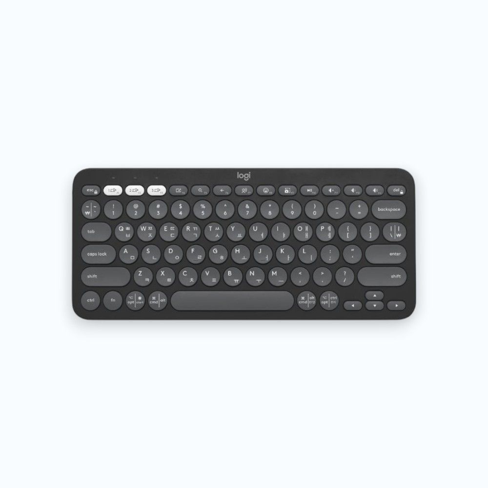 로지텍 로지텍 K380S 블루투스 무선 키보드 스모키 블랙