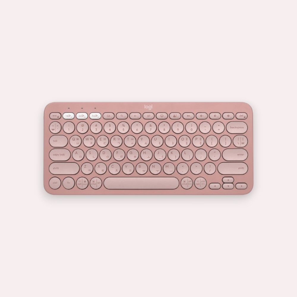 로지텍 로지텍 K380S 블루투스 무선 키보드 더스티 로즈 핑크