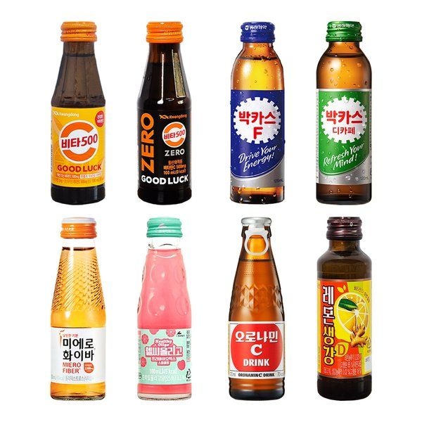 비타민 병음료 8종 10병모음 비타500 박카스 미에로화이바 오로나민c 생생톤 레몬생강D 100ml 120ml