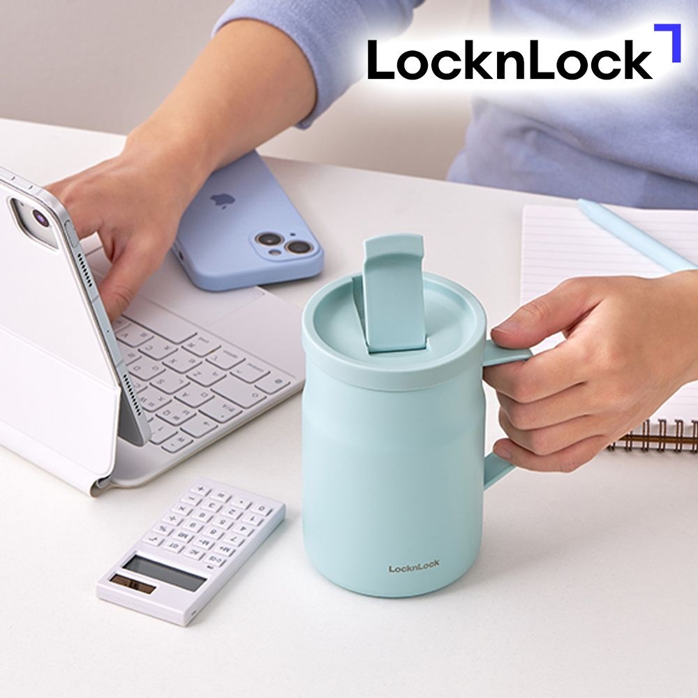 락앤락 New 메트로 머그 밀폐텀블러 475ml (민트) 스텐 보냉컵 LHC4263MIT