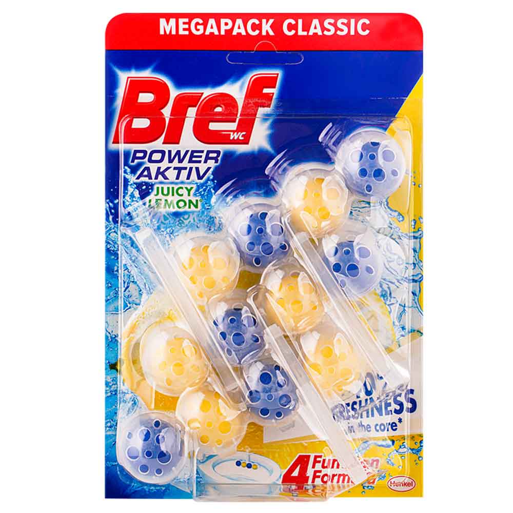 헨켈 브레프 파워 액티브 변기세정제 레몬향50g, 3입(3개)