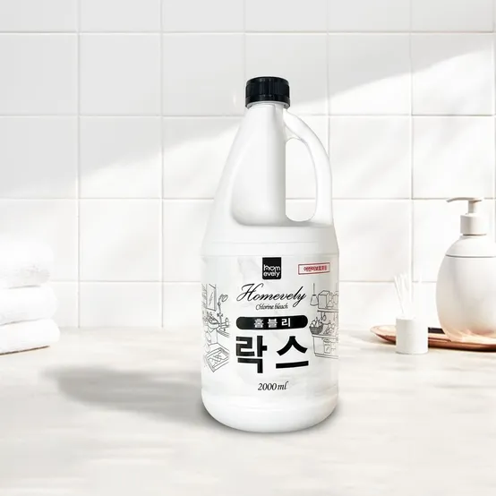 홈블리 락스 2L 6개입 표백제 욕실청소 살균소독
