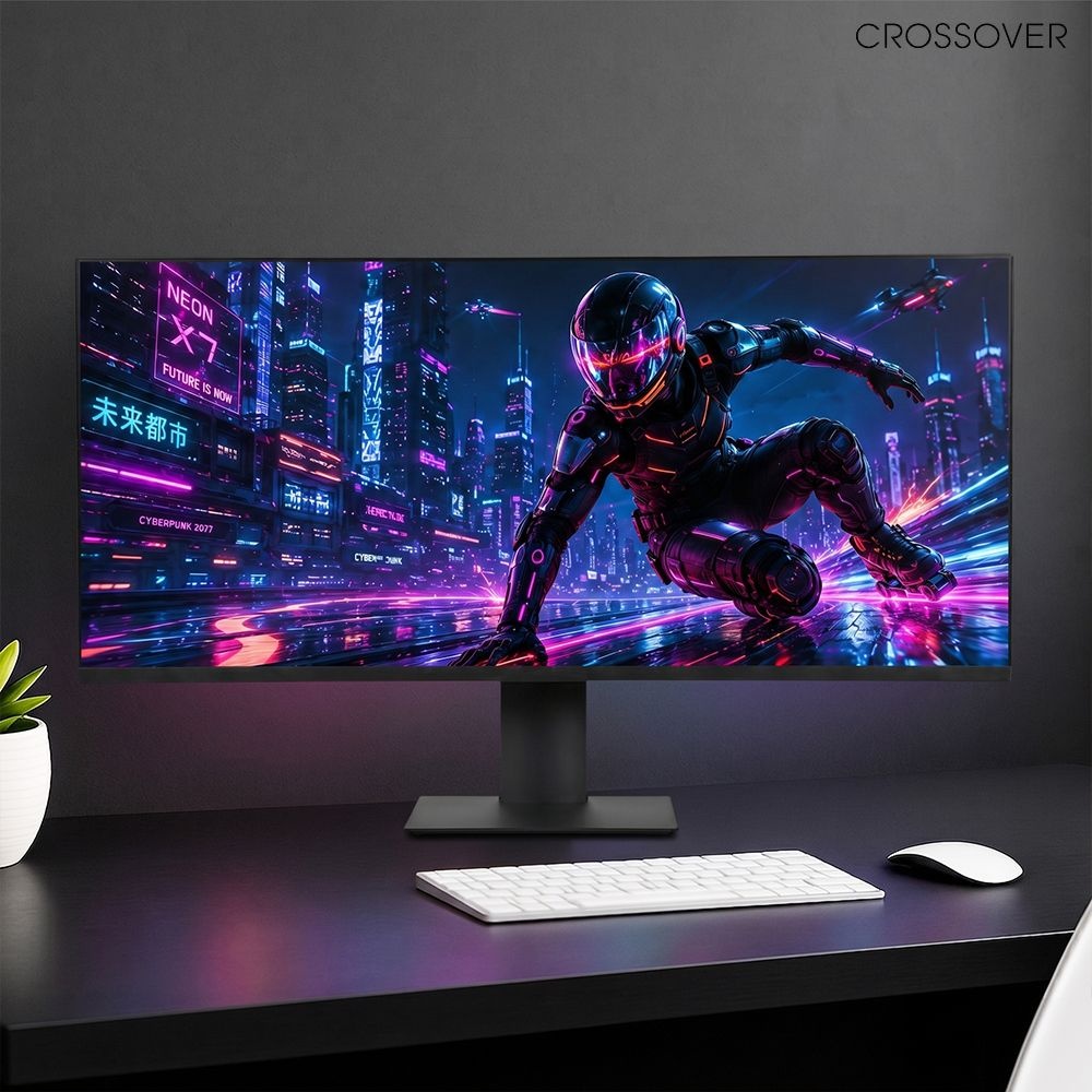 [오늘출발] 크로스오버 34U5iM FAST-IPS 200Hz UWQHD USB-C 86cm 울트라 와이드 퀀텀닷 게이밍 모니터 업그레이드이벤트
