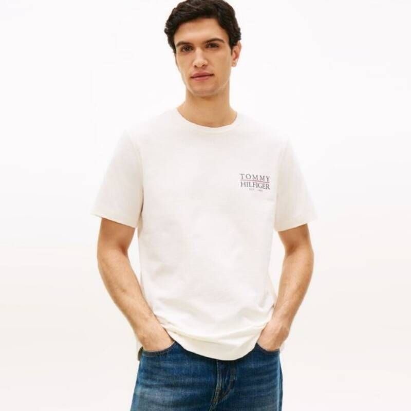 타미힐피거 남성 <매장정품> TOMMY HILFIGER 타미힐피거 [26SS] 텍스트 티셔츠(T12G1TPO520MT1Z00) 1689364